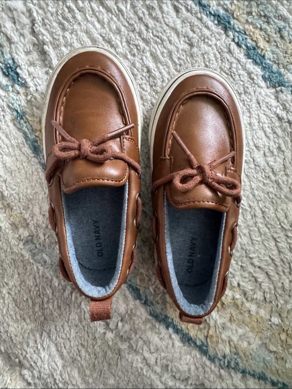 Old Navy Kids Brown Faux-Leather Moccasin Slip-Ons